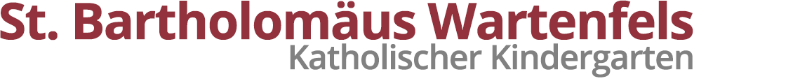 Kopf der Homepage des Kindergartens St. Bartholomäus Wartenfels